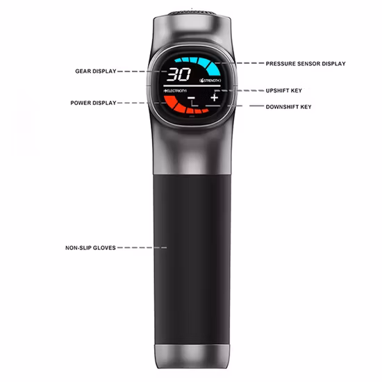 Pistola per massaggio professionale per massaggiatore a vibrazione muscolare per tessuti profondi