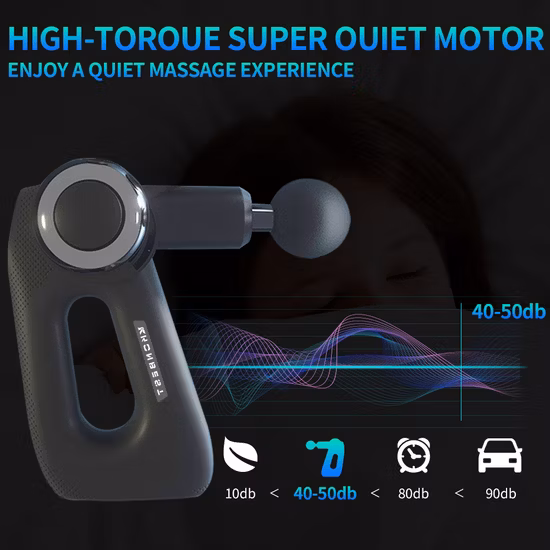 Pistola per massaggio con messaggio muscolare riscaldata a caldo freddo per terapia sportiva con vibrazione portatile