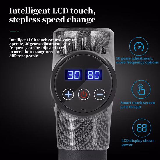 10% di sconto sulla nuova pistola per massaggio a vibrazione, massaggiatore per terapia, pistola per messaggi corporali, pistola per fascia per tessuti profondi a 30 velocità